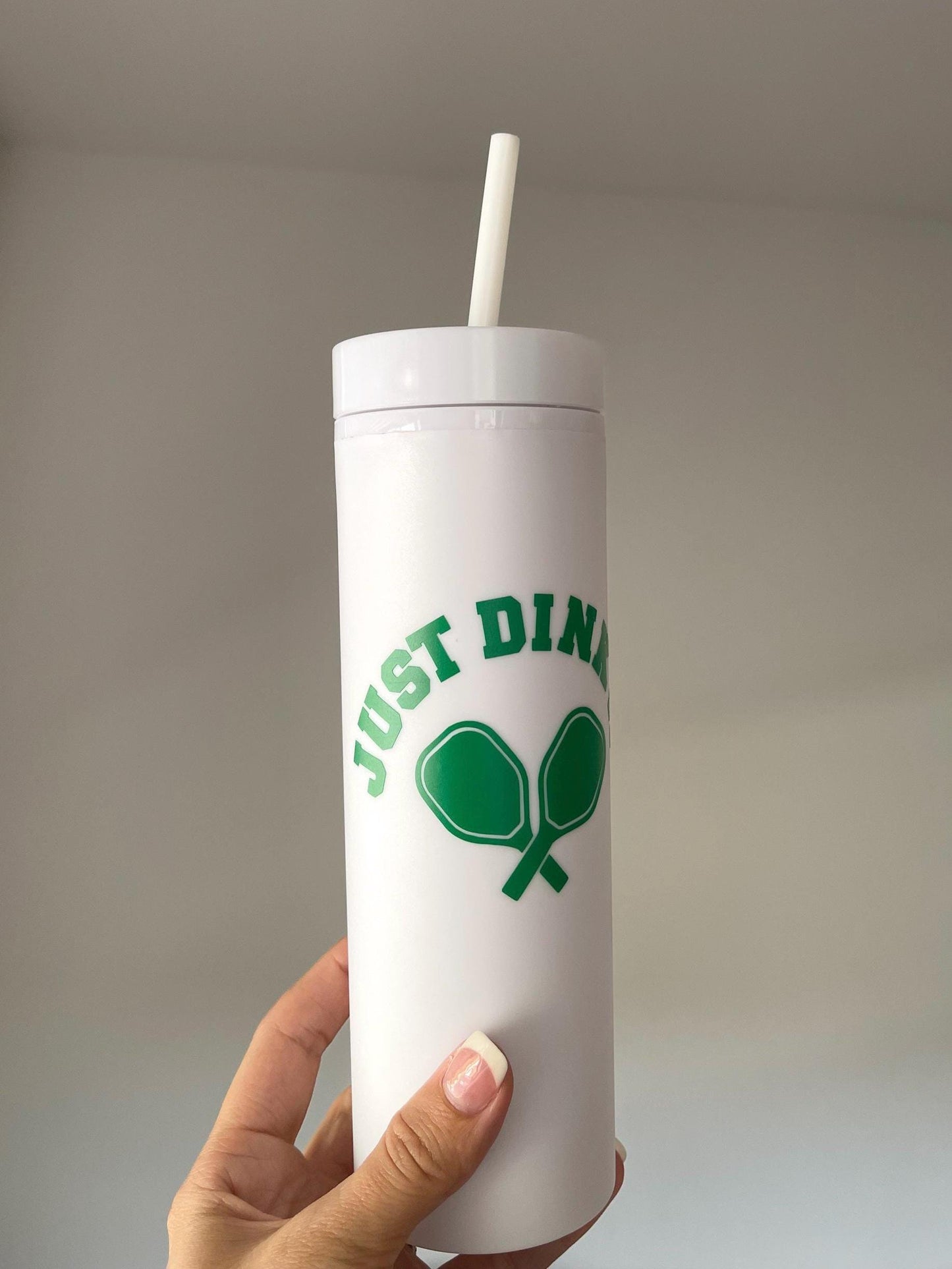 Pickleball Plastic Reusable Tumbler
