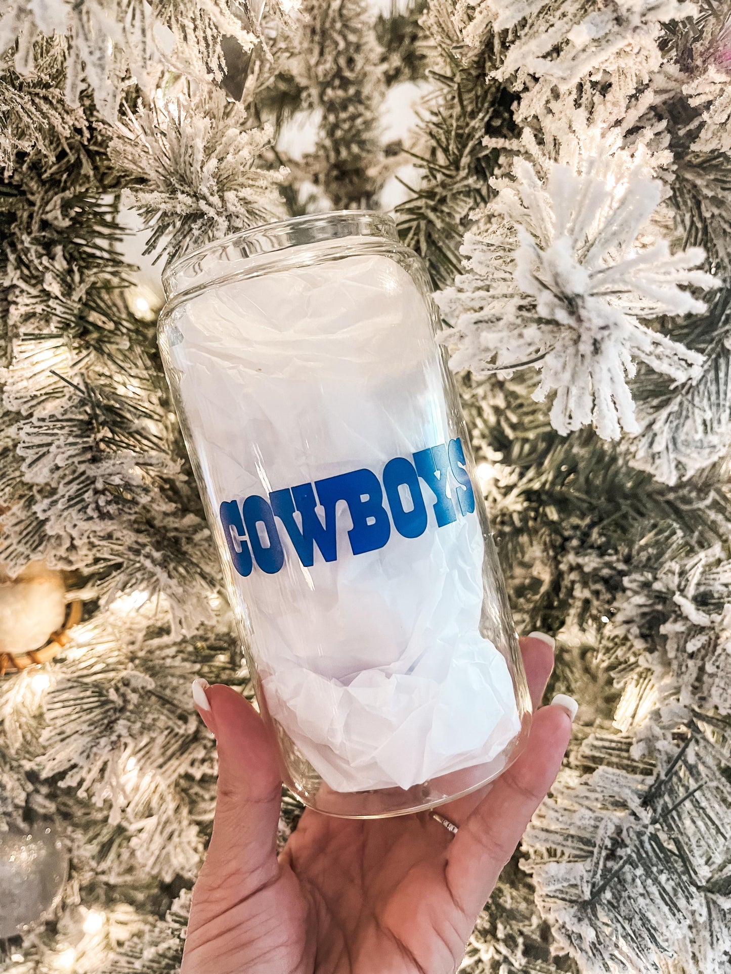The Dallas Cowboys Inspired Football Beer Glass