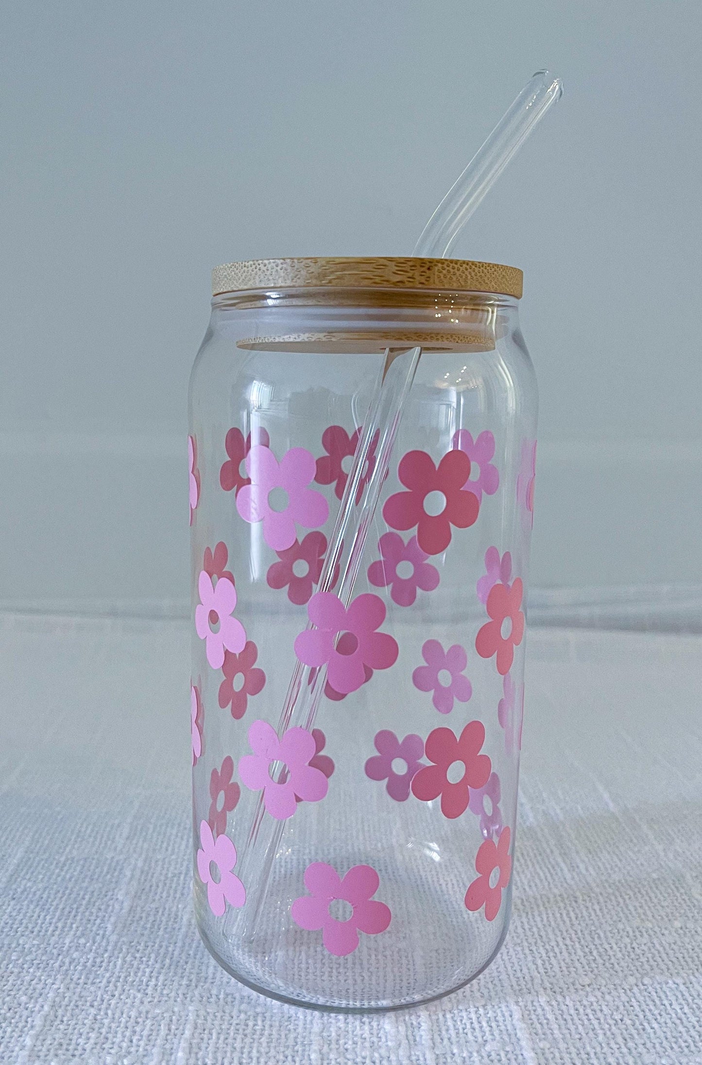 Floral Glass Cup
