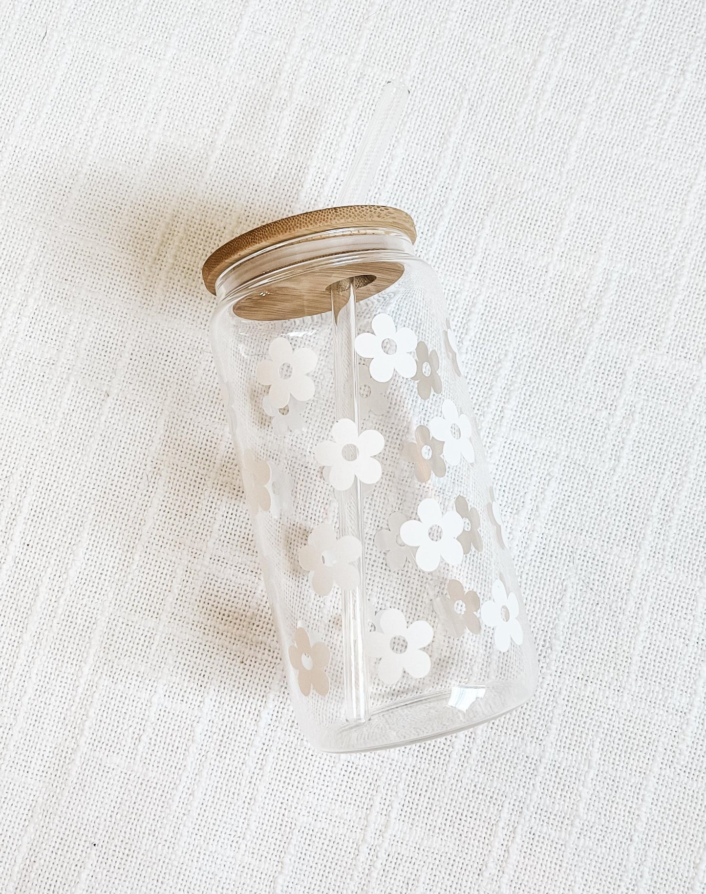 Floral Glass Cup