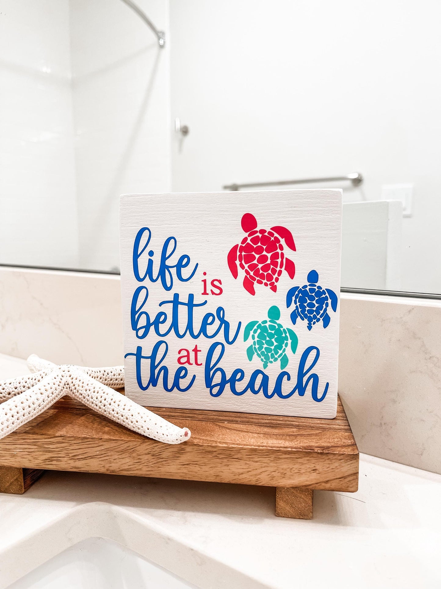 Life Is Better At At The Beach Wood Sign