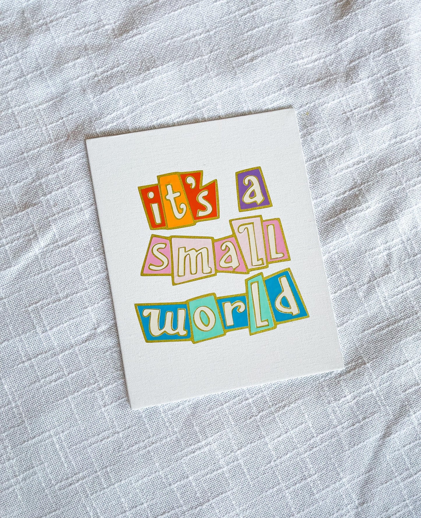 Its a Small World Canvas Art