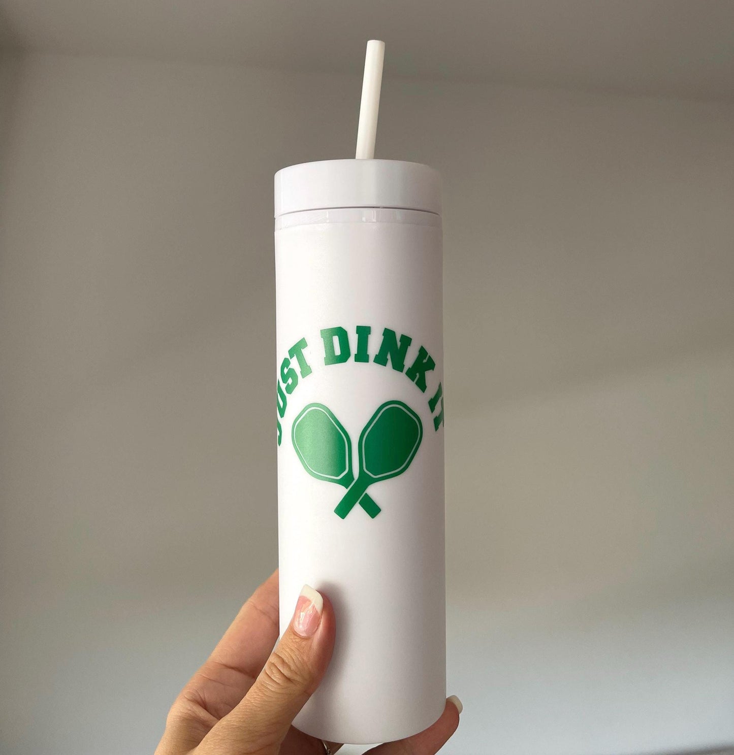 Pickleball Plastic Reusable Tumbler