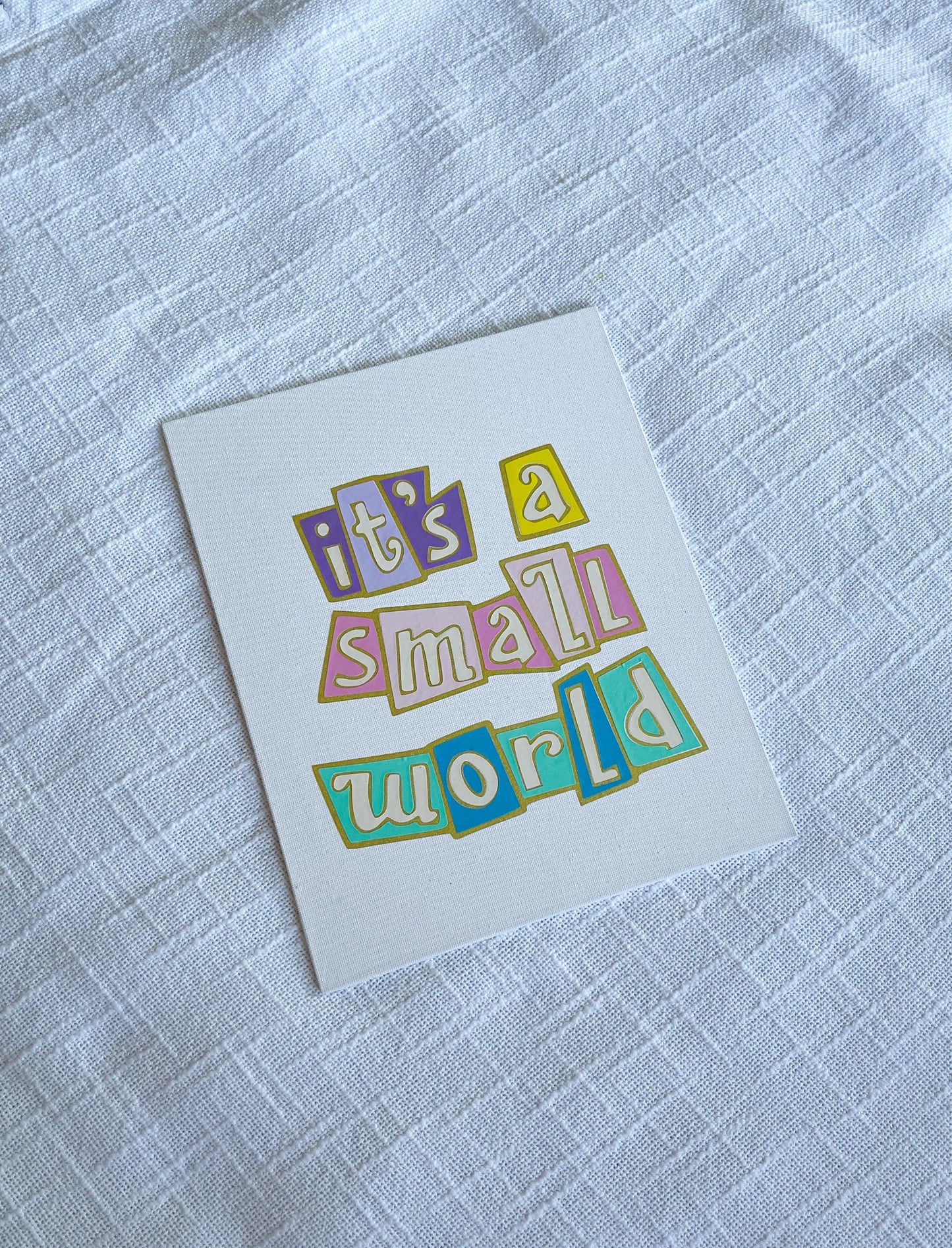Its a Small World Canvas Art