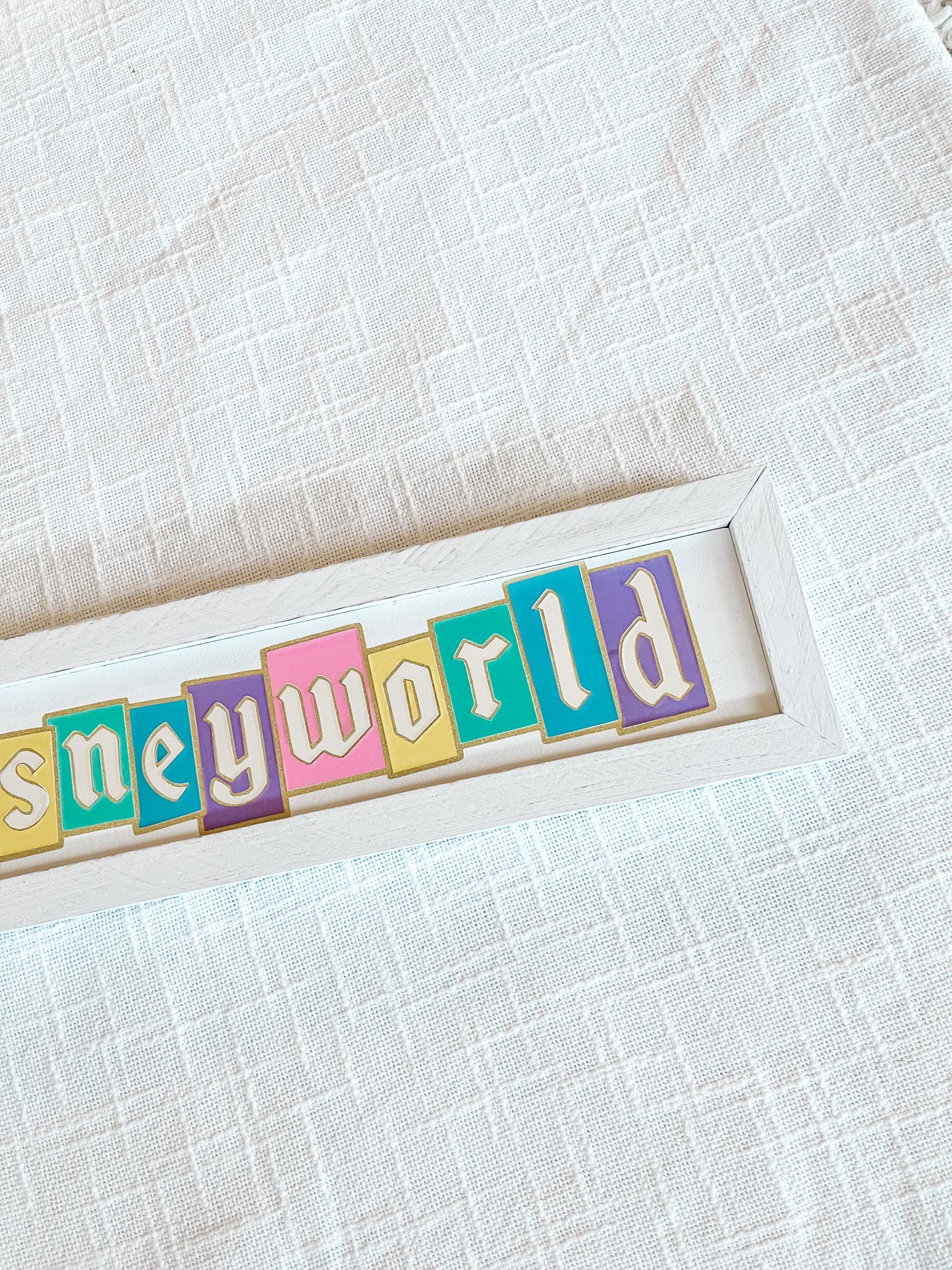 Disneyworld Wood Sign