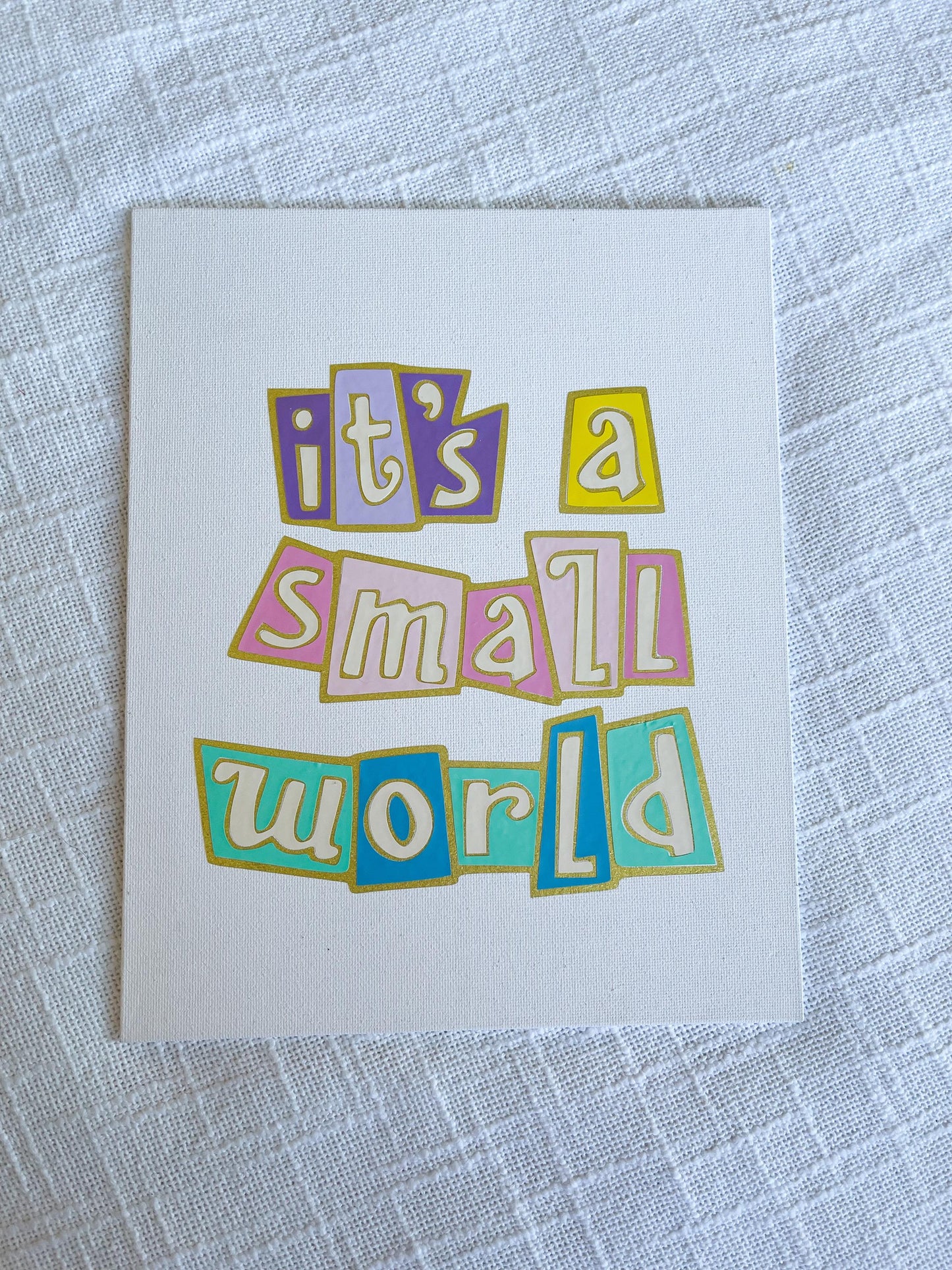 Its a Small World Canvas Art