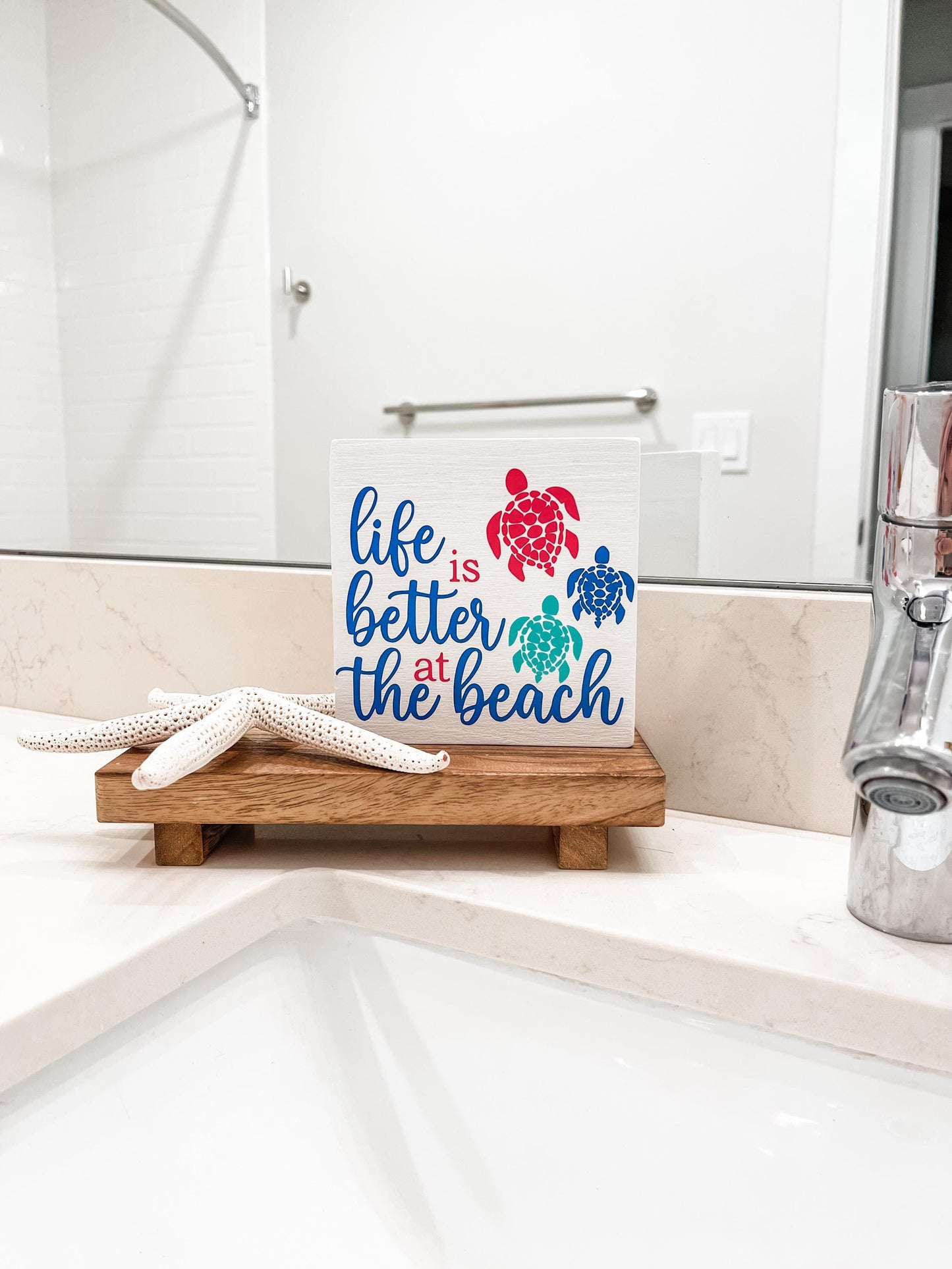 Life Is Better At At The Beach Wood Sign