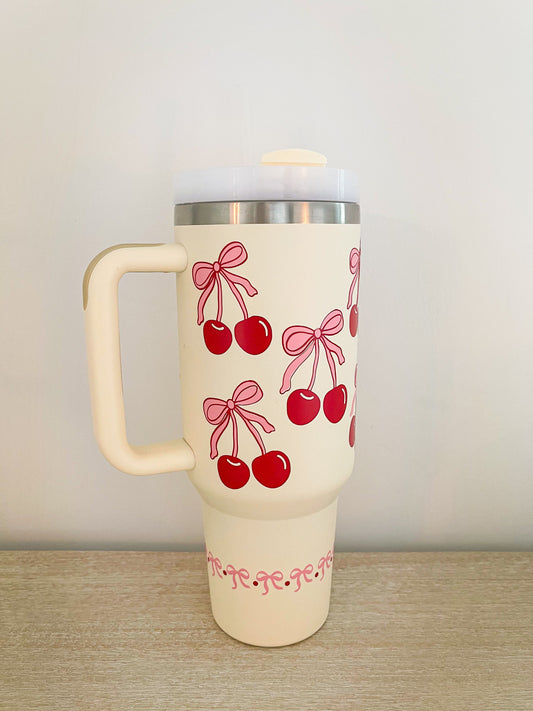 Cherries & Bows Tumbler
