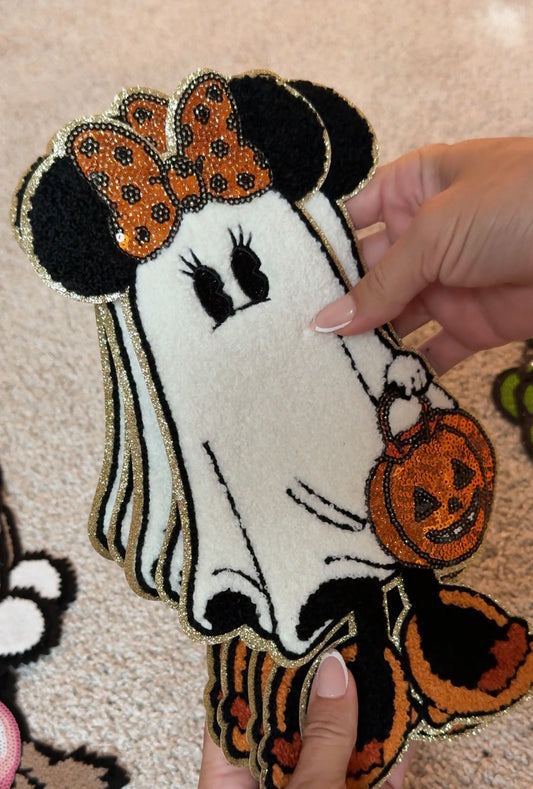 Minnie Mouse Halloween Ghost Patch ONLY