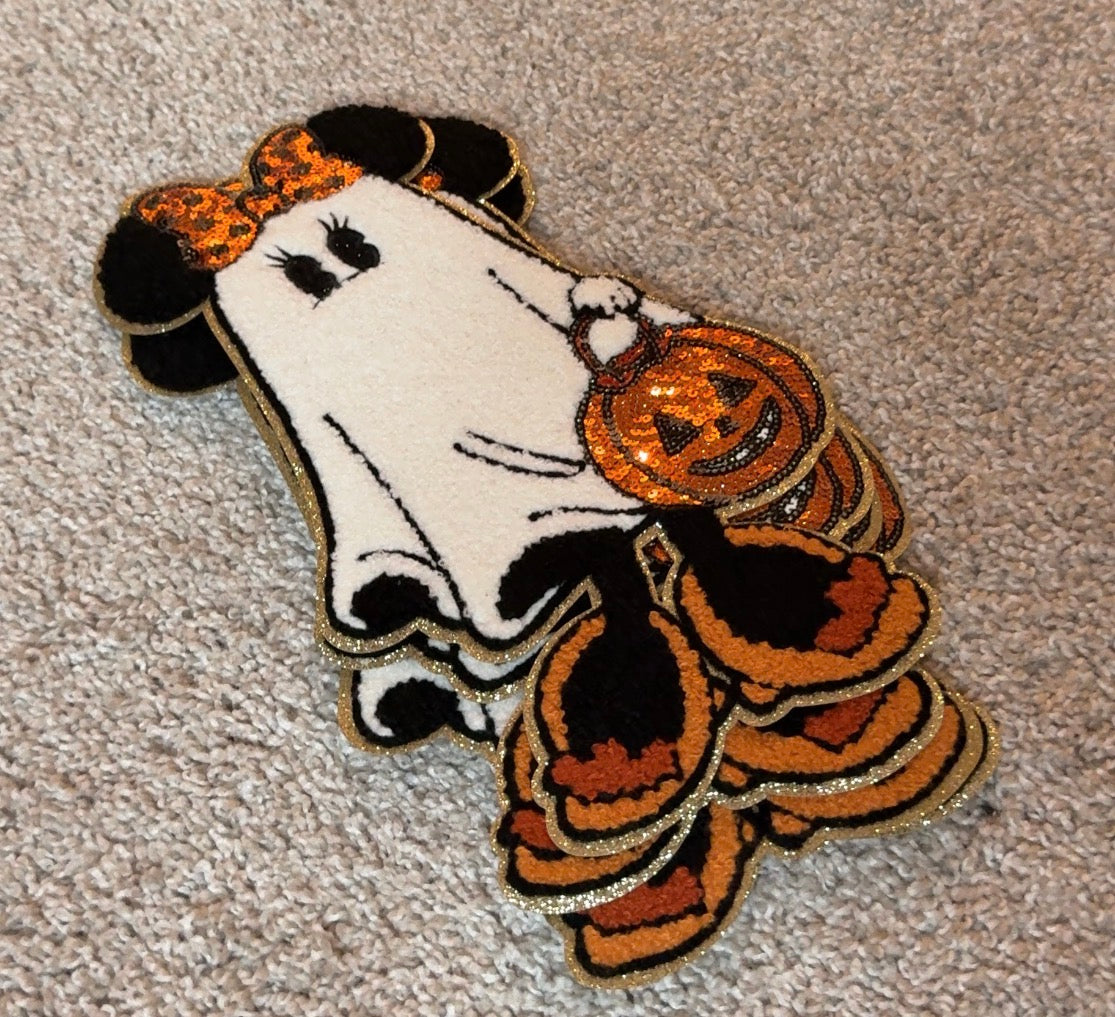 Minnie Mouse Halloween Ghost Patch ONLY