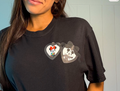 Jack and Sally Mickey and Minnie Mouse Locket T-shirt