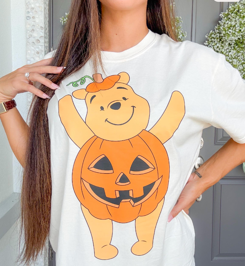 Winnie the Pooh Halloween Pumpkin T-shirt