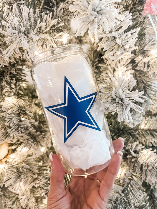 The Dallas Cowboys Inspired Football Beer Glass