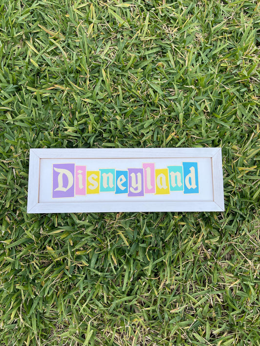 Disneyland Wood Sign