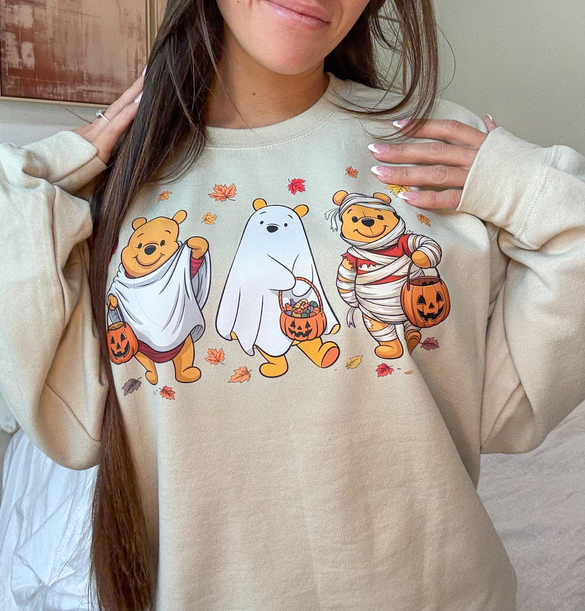 Winnie The Pooh Halloween Graphic Sweatshirt