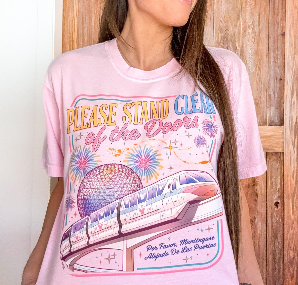Disney Monorail Ride Park Pastel Tee or Sweatshirt.