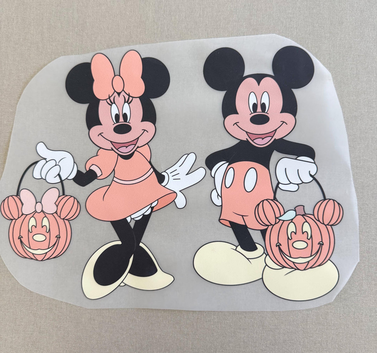 DTF Transfer: Mickey and Minnie Mouse Trick or Treat Disney Halloween Graphic