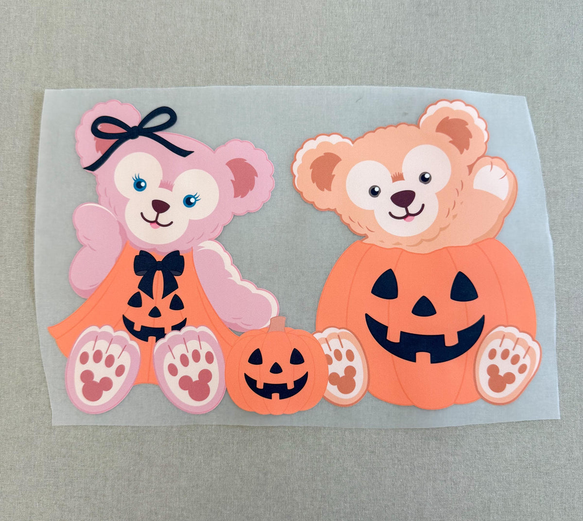 DTF Transfer: Shellie May and Duffy Halloween Pumpkins