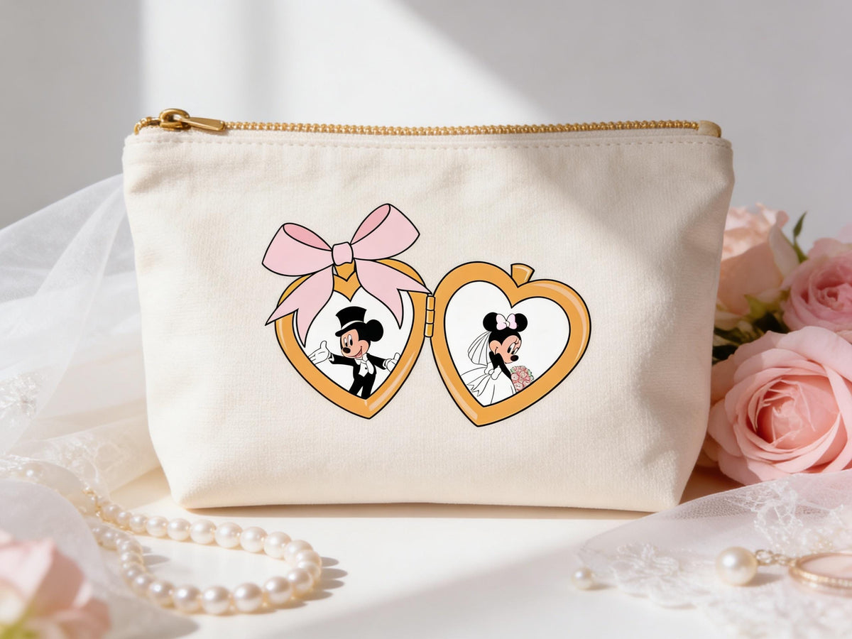 DTF Transfer: Mickey and Minnie Mouse Disney Wedding Locket