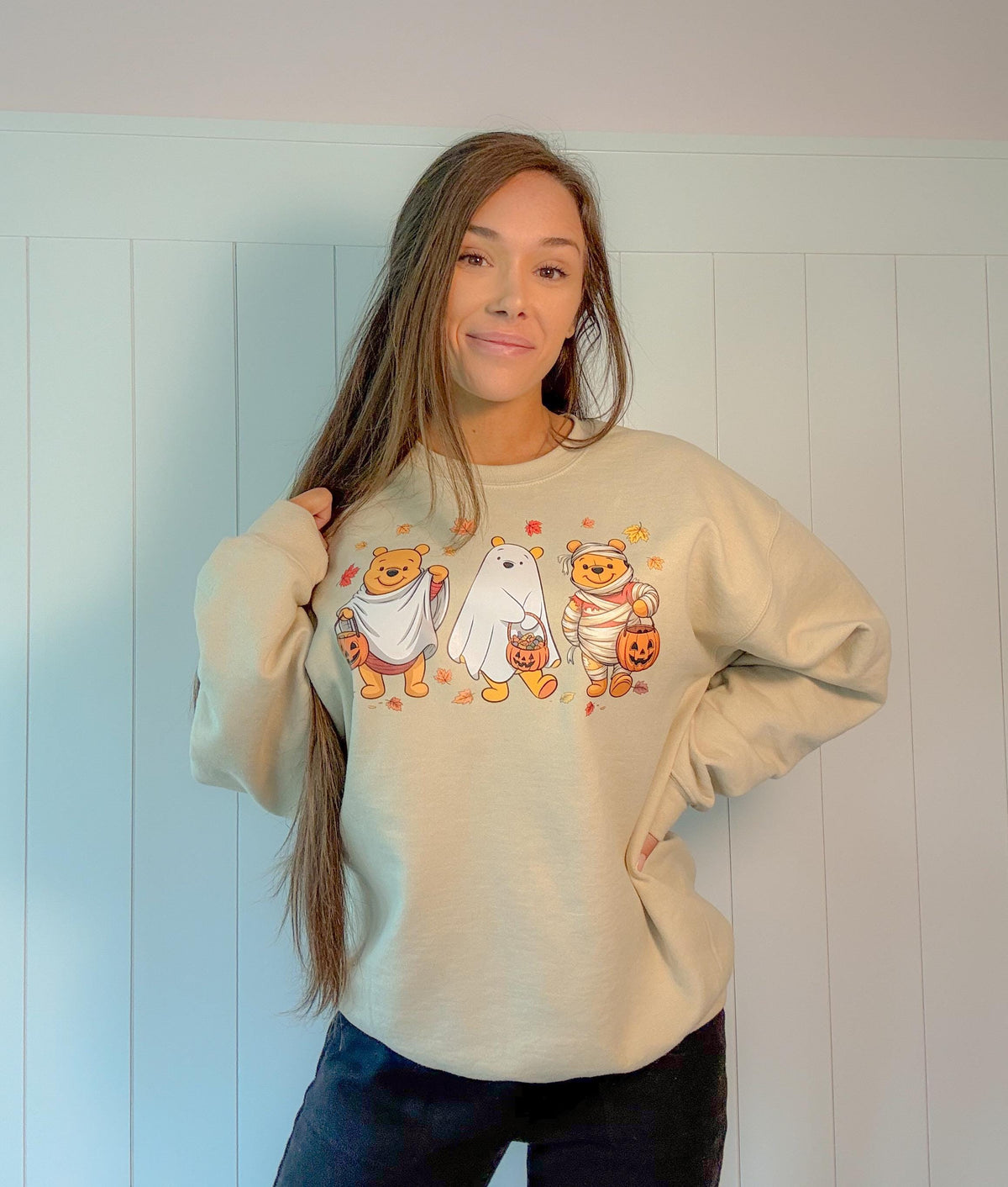 Winnie The Pooh Halloween Graphic Sweatshirt