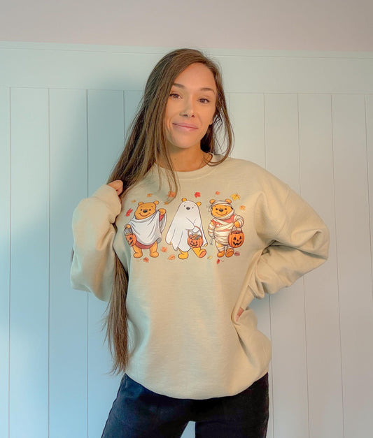 Winnie The Pooh Halloween Graphic Sweatshirt