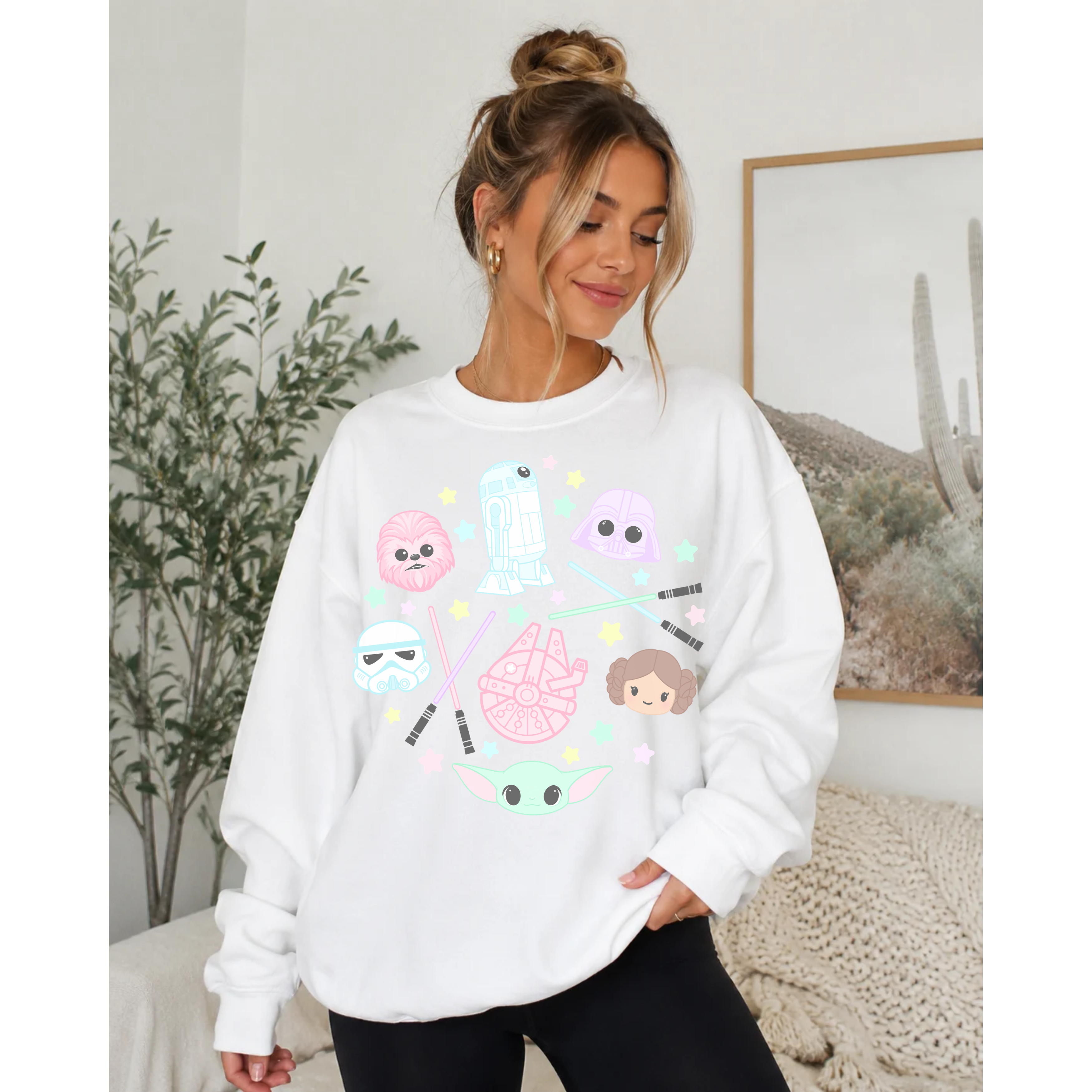 Pastel Star Wars Characters Sweatshirt